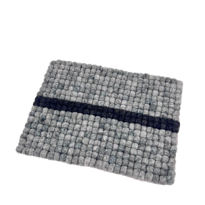 Hand Felted Ball Placemats-Set Of 2Pcs.