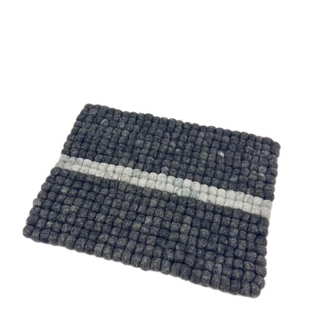 Hand Felted Ball Placemats-Set Of 2Pcs.