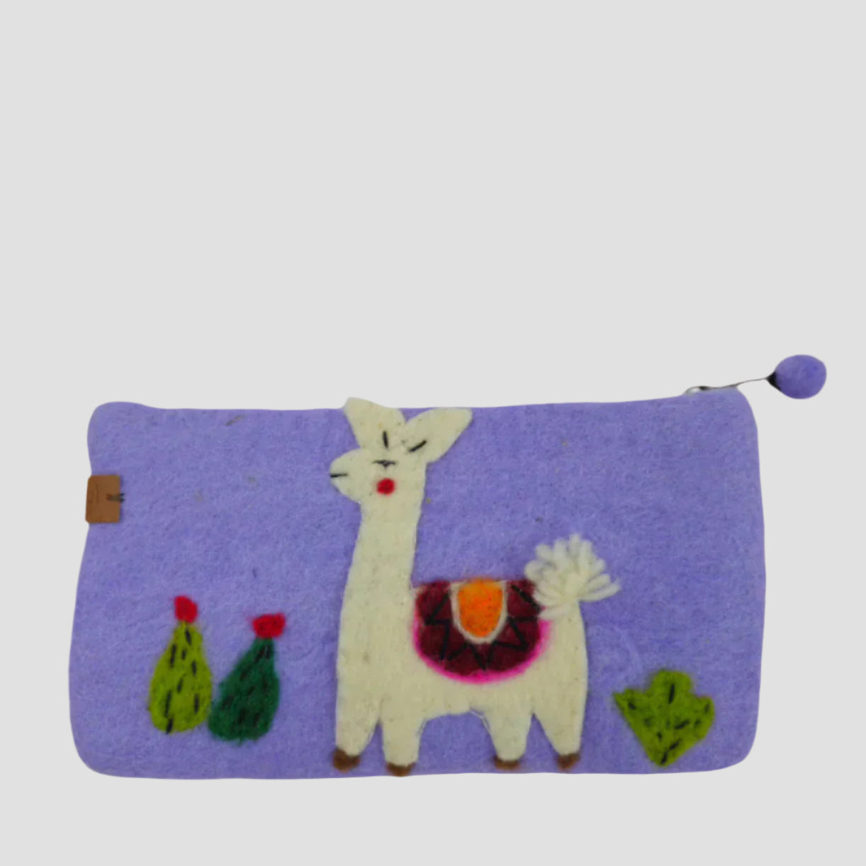 Hand Felted Lama Purse 5x8 Inches