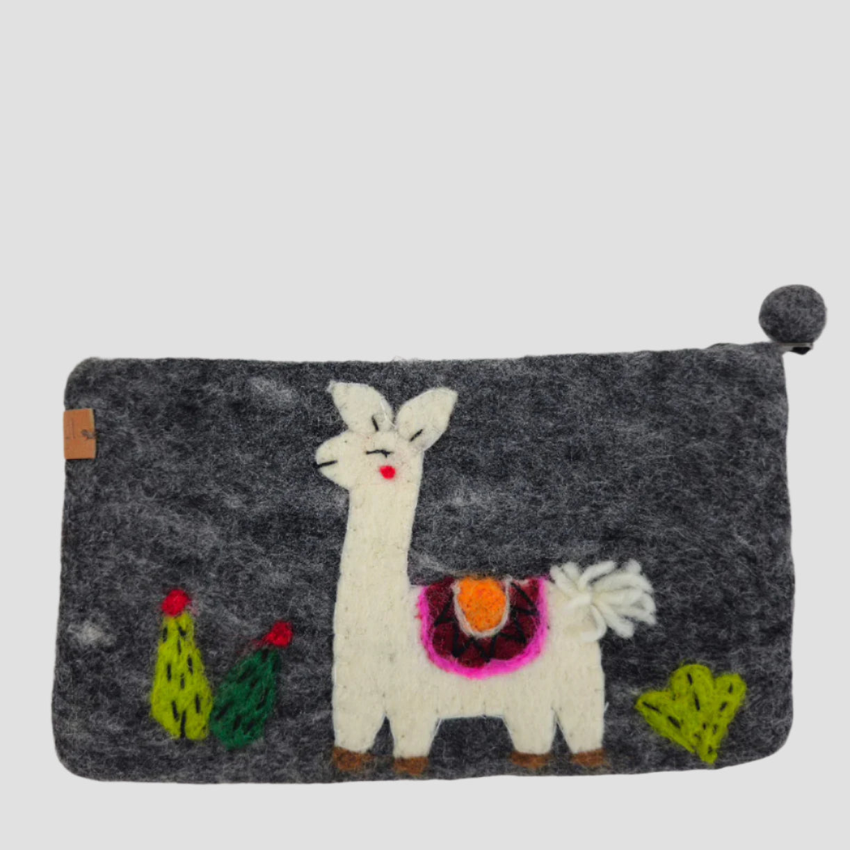 Hand Felted Lama Purse 5x8 Inches