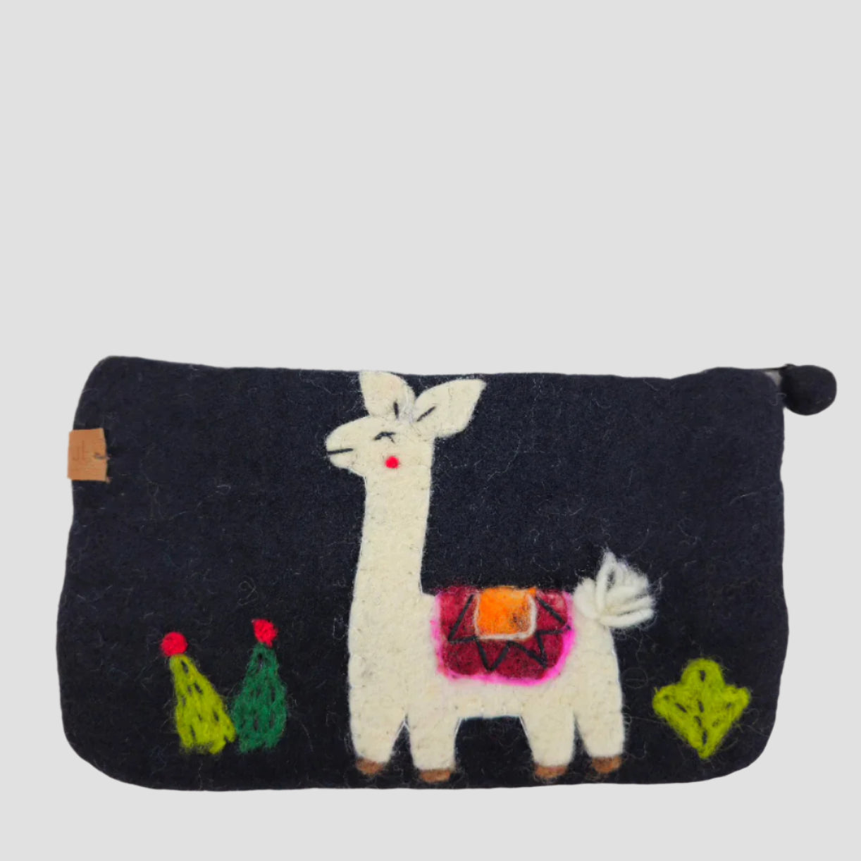Hand Felted Lama Purse 5x8 Inches