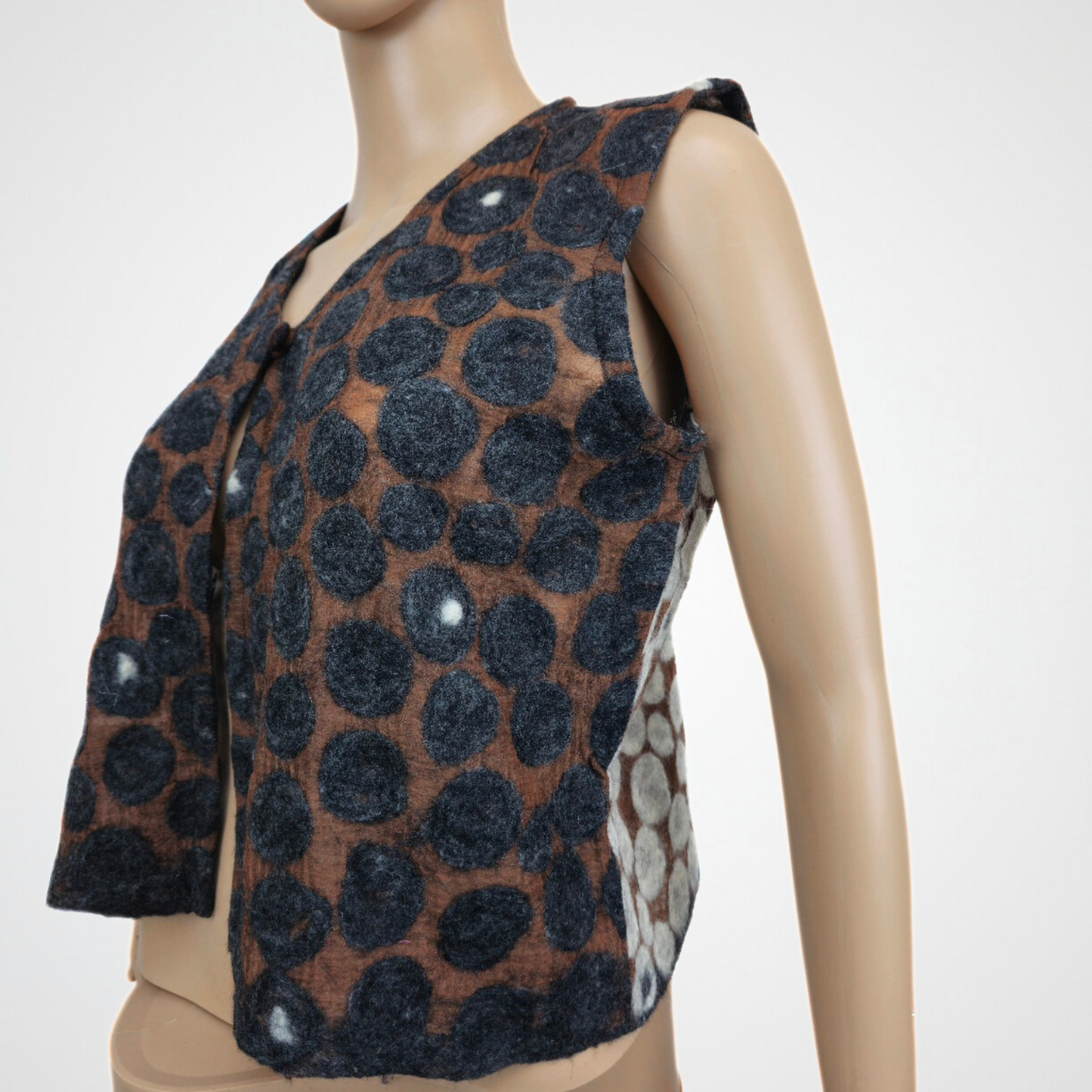 B&W Polka Dot Ladies Vest