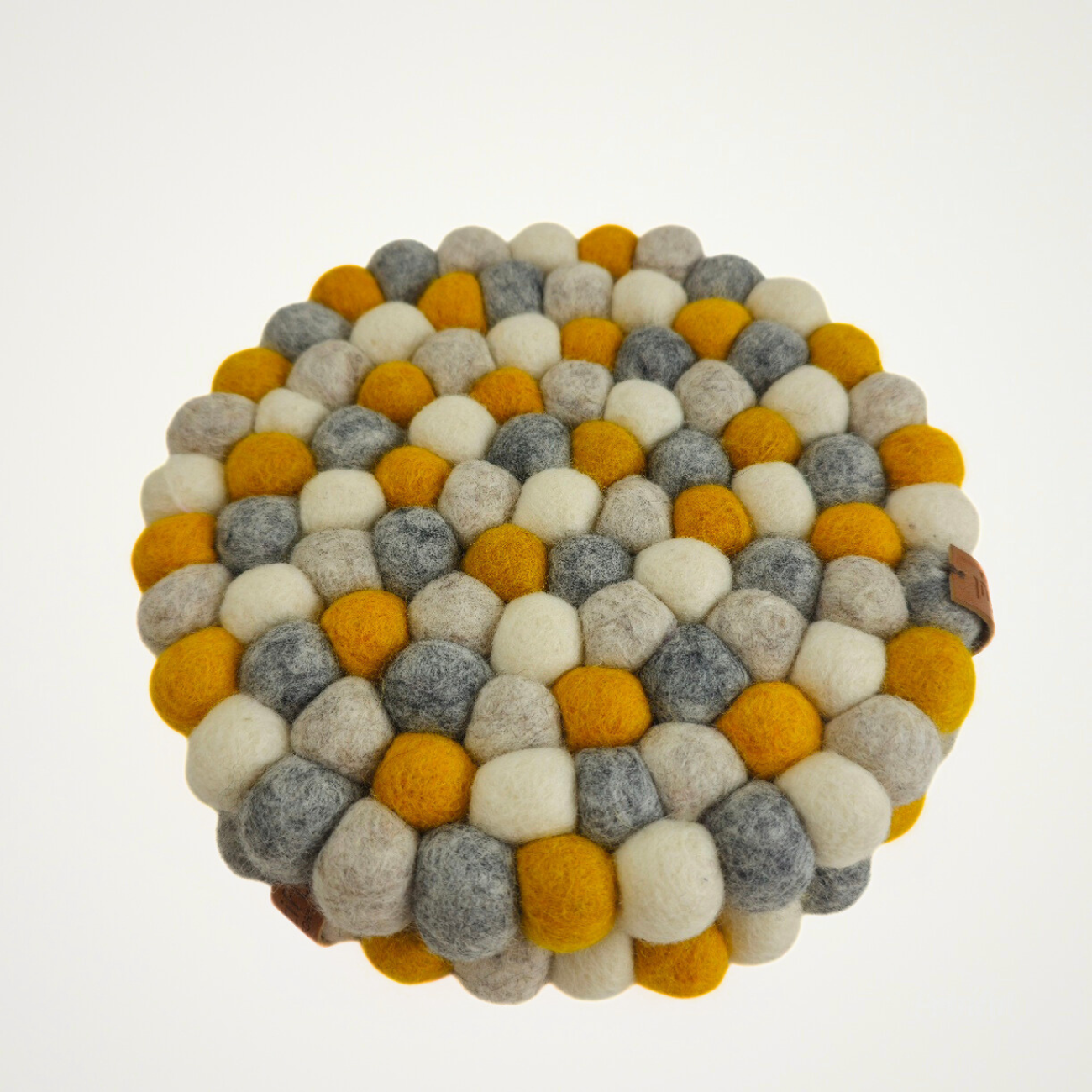 Marigold Assorted Pom Pom Felt Trivet