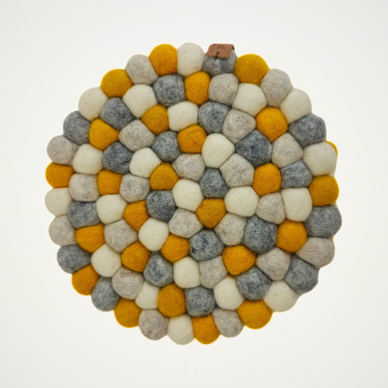 Marigold Assorted Pom Pom Felt Trivet