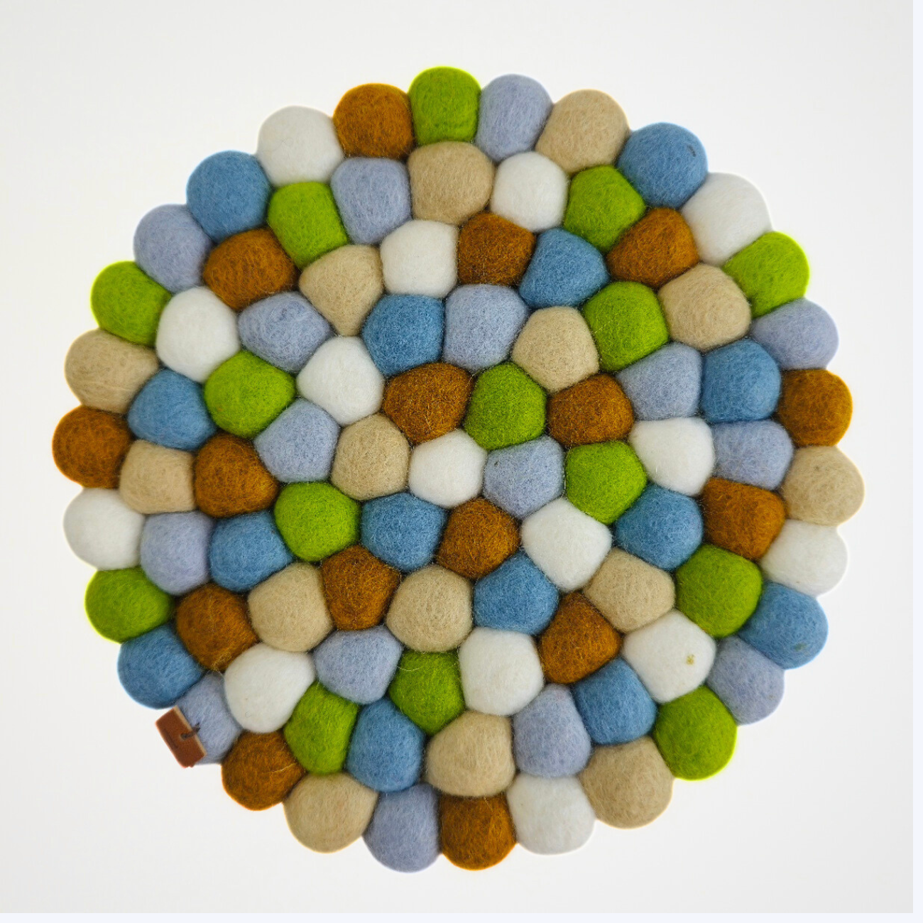 Camel Assorted Pom Pom Felt Trivet