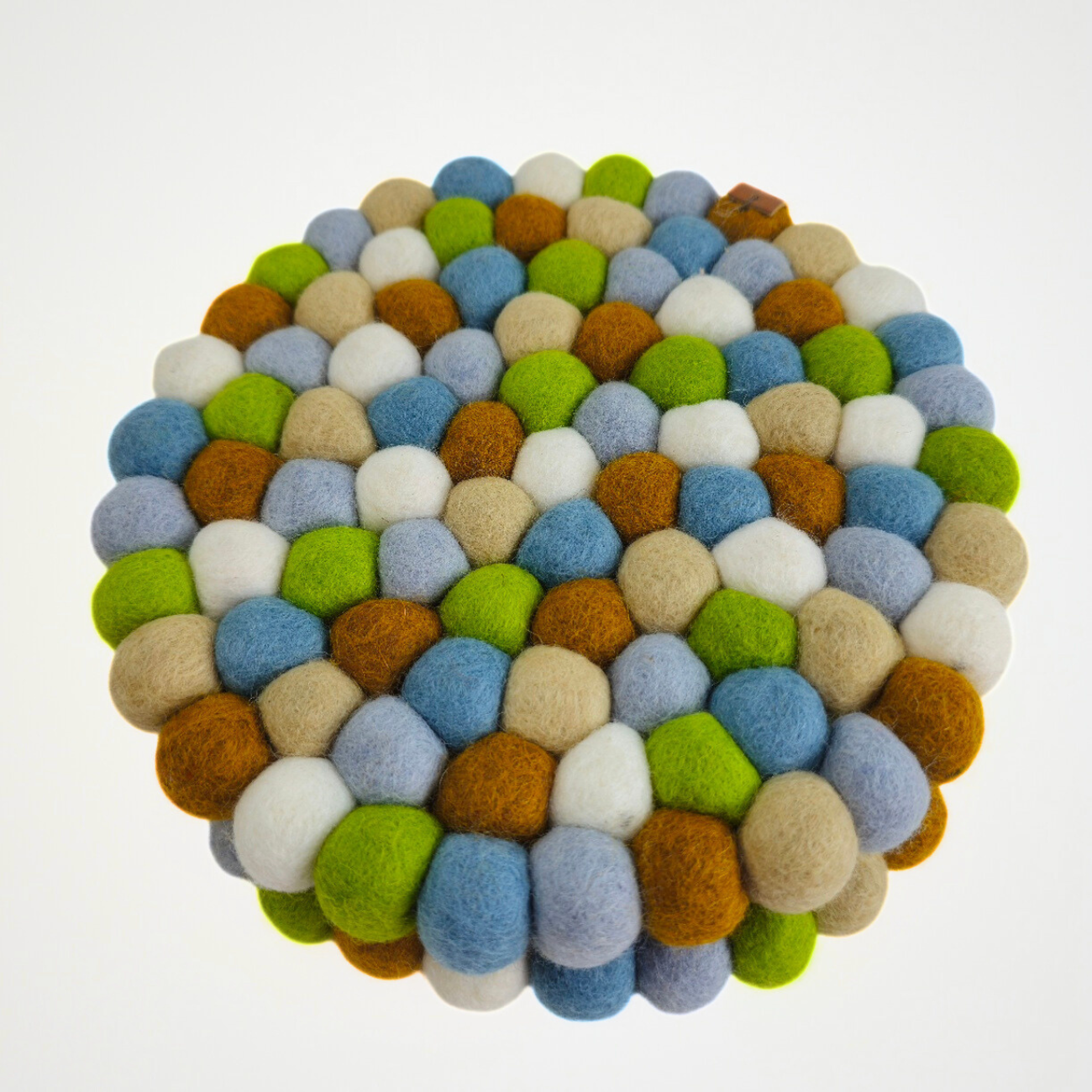 Camel Assorted Pom Pom Felt Trivet