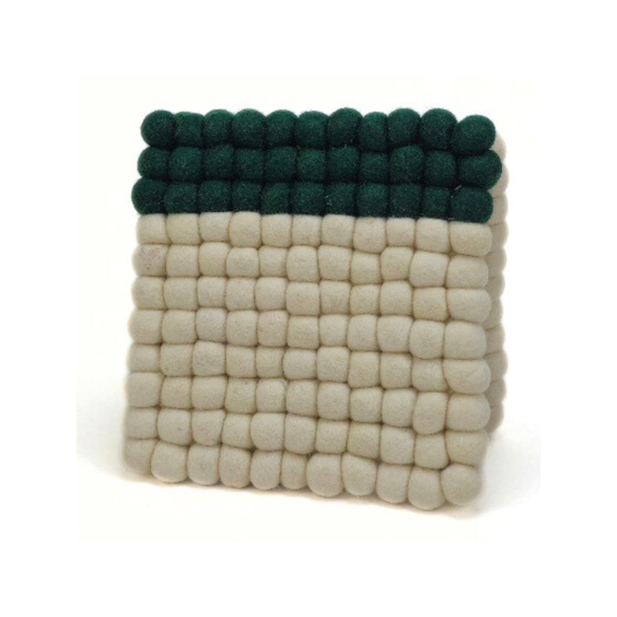 Pom Pom Felt Ball Trivet-Set Of 2Pcs.
