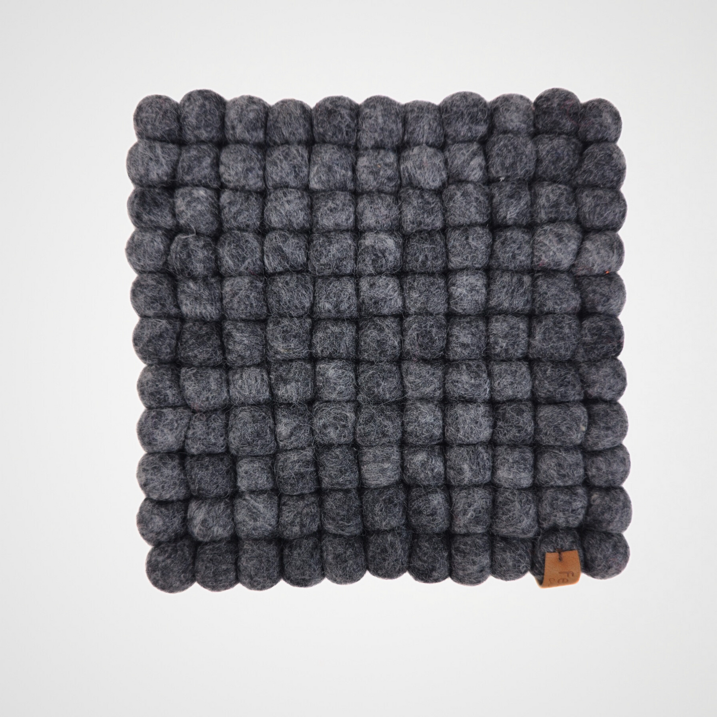 Charcoal Felted Ball Trivet