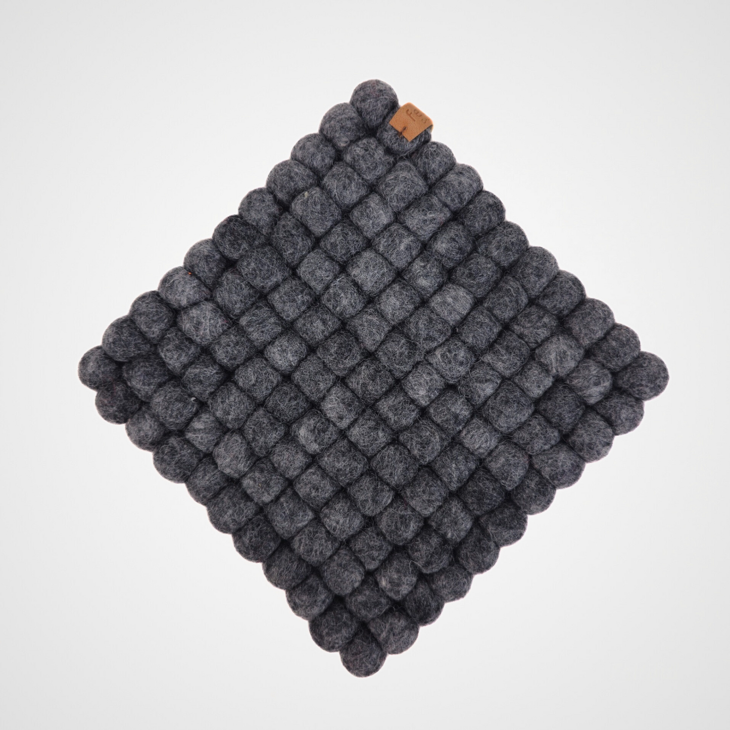 Charcoal Felted Ball Trivet