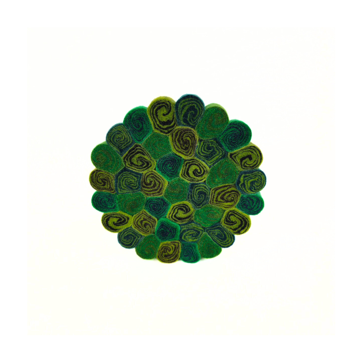 Pom Pom Candy Cut Trivet-Set Of 2Pcs.