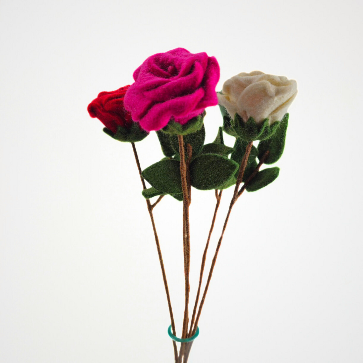 Hand Felted Rose Flower