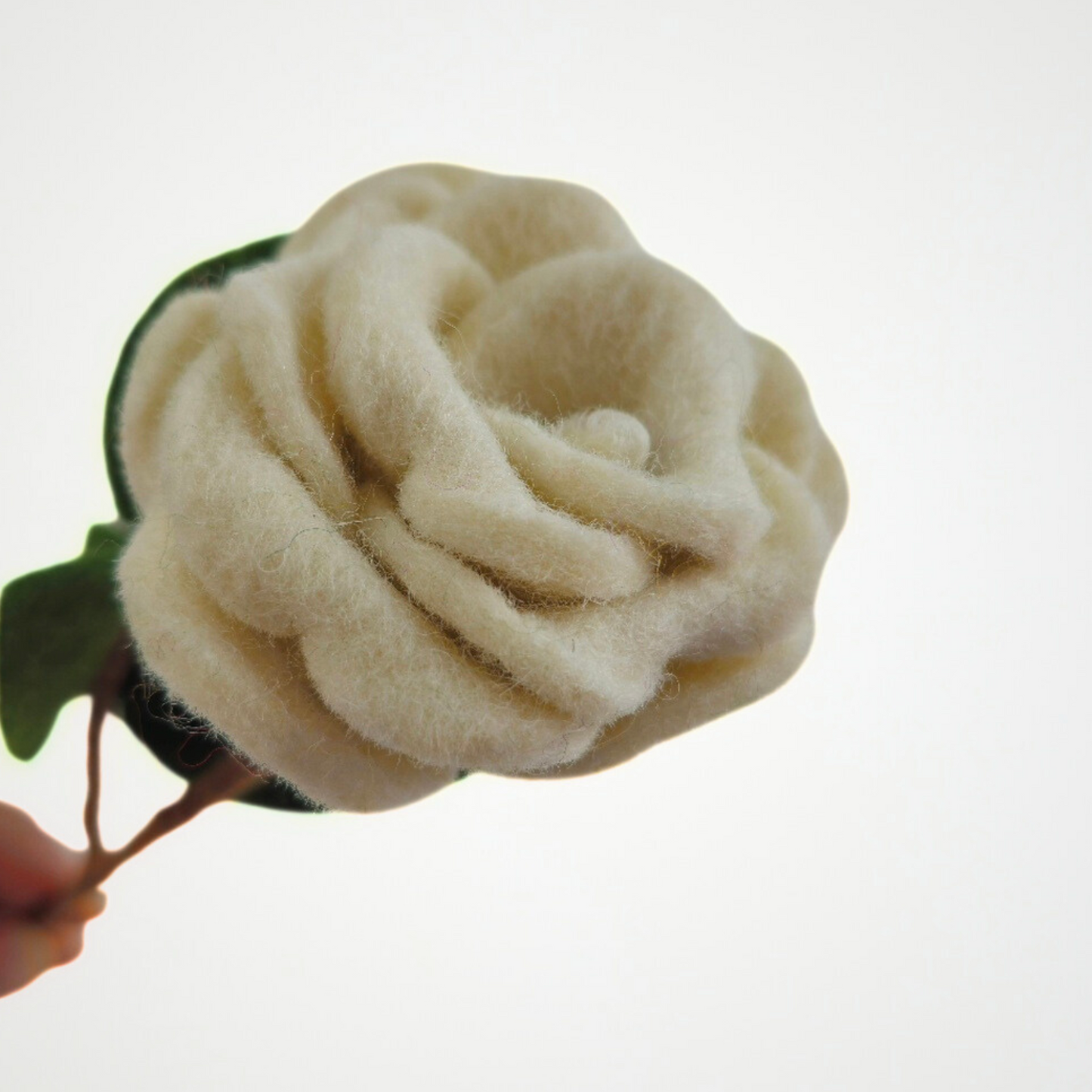 Hand Felted Rose Flower