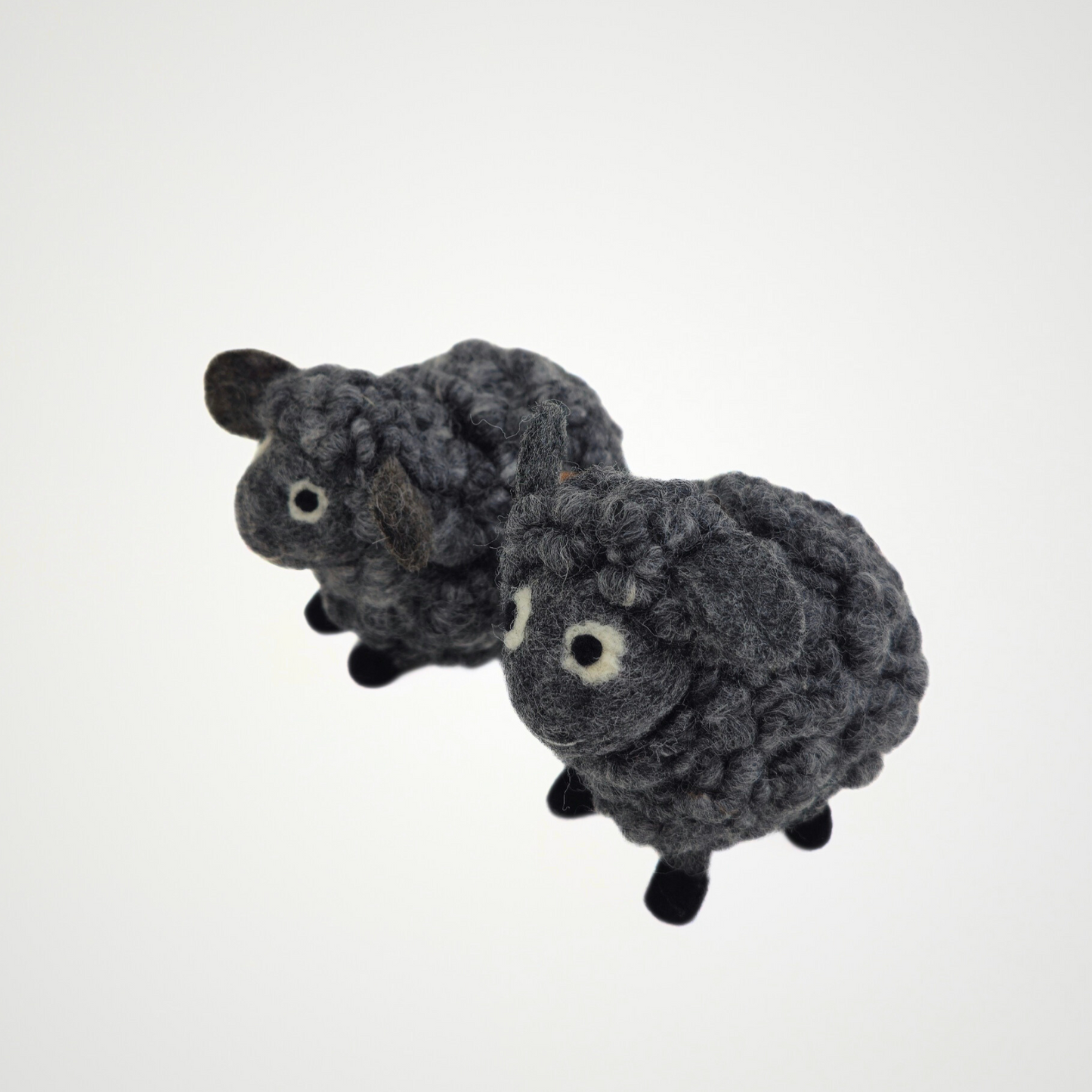Felted Woolen Sheep-Grey