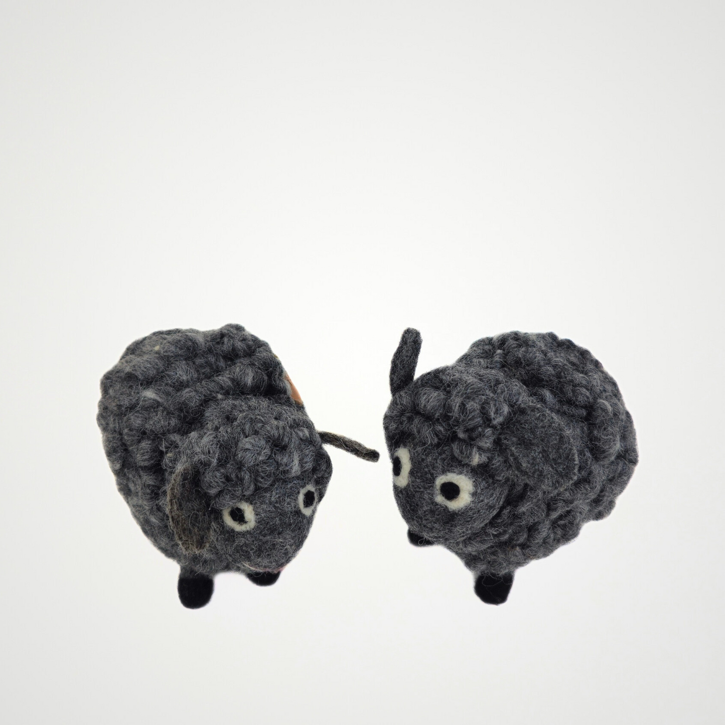 Felted Woolen Sheep-Grey