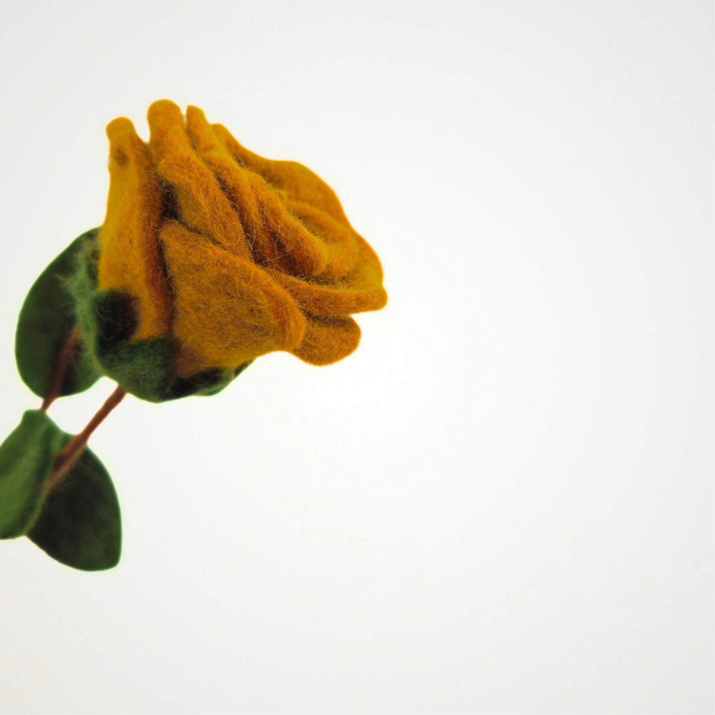 Hand Felted Rose Flower