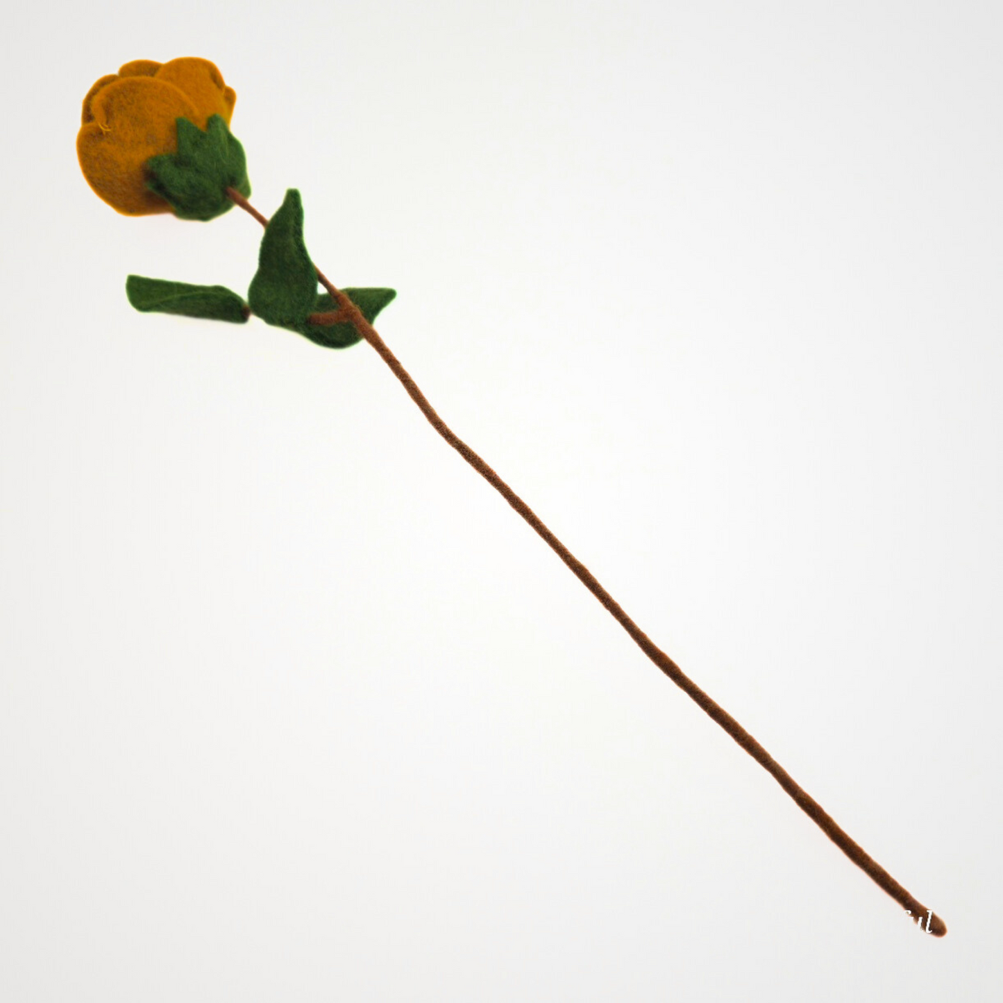 Hand Felted Rose Flower