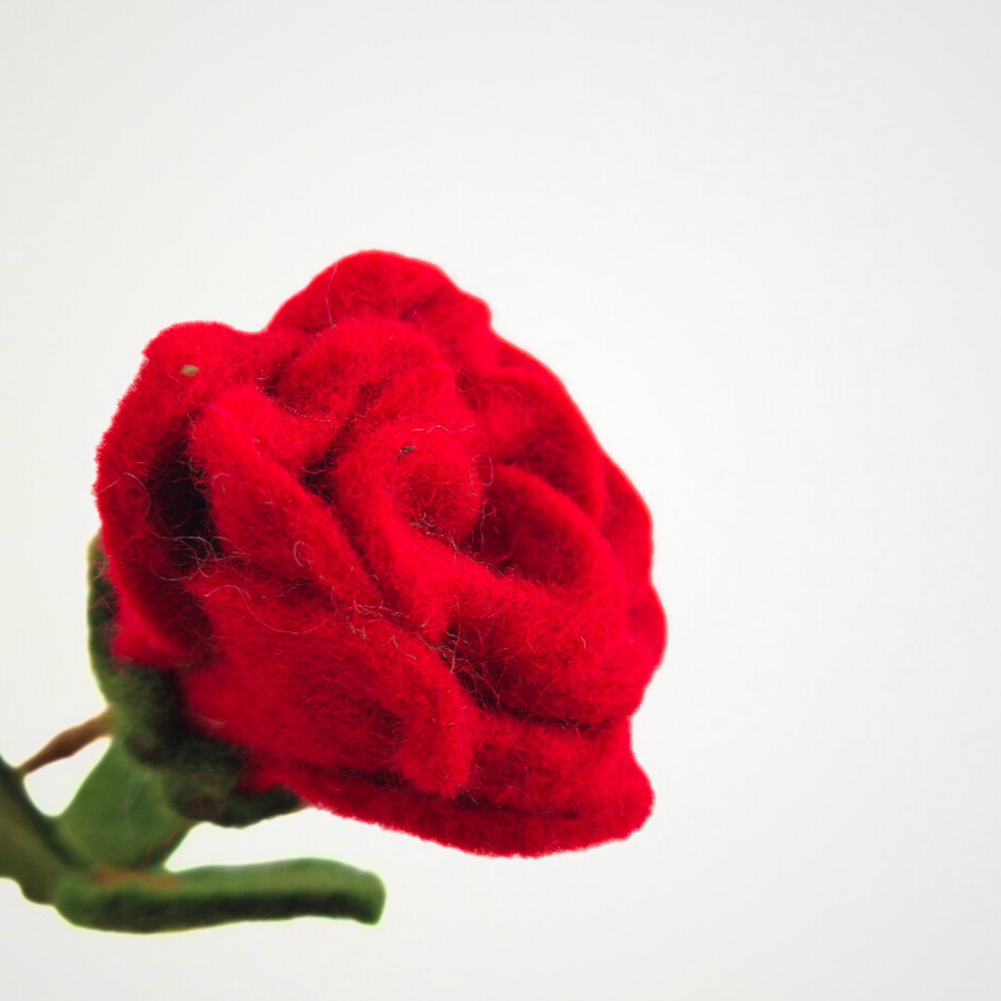 Hand Felted Rose Flower