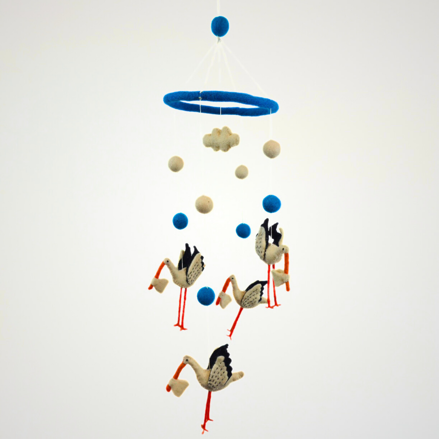 White storks Mobile Hanging
