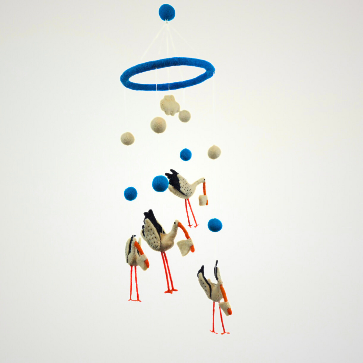 White storks Mobile Hanging