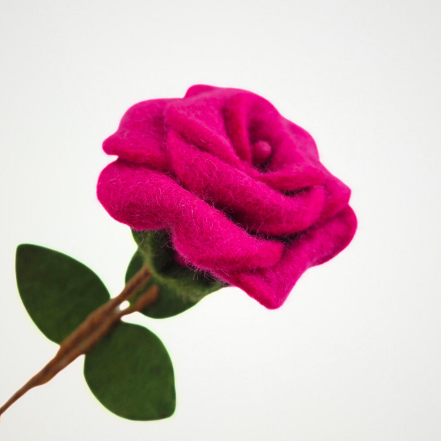 Hand Felted Rose Flower
