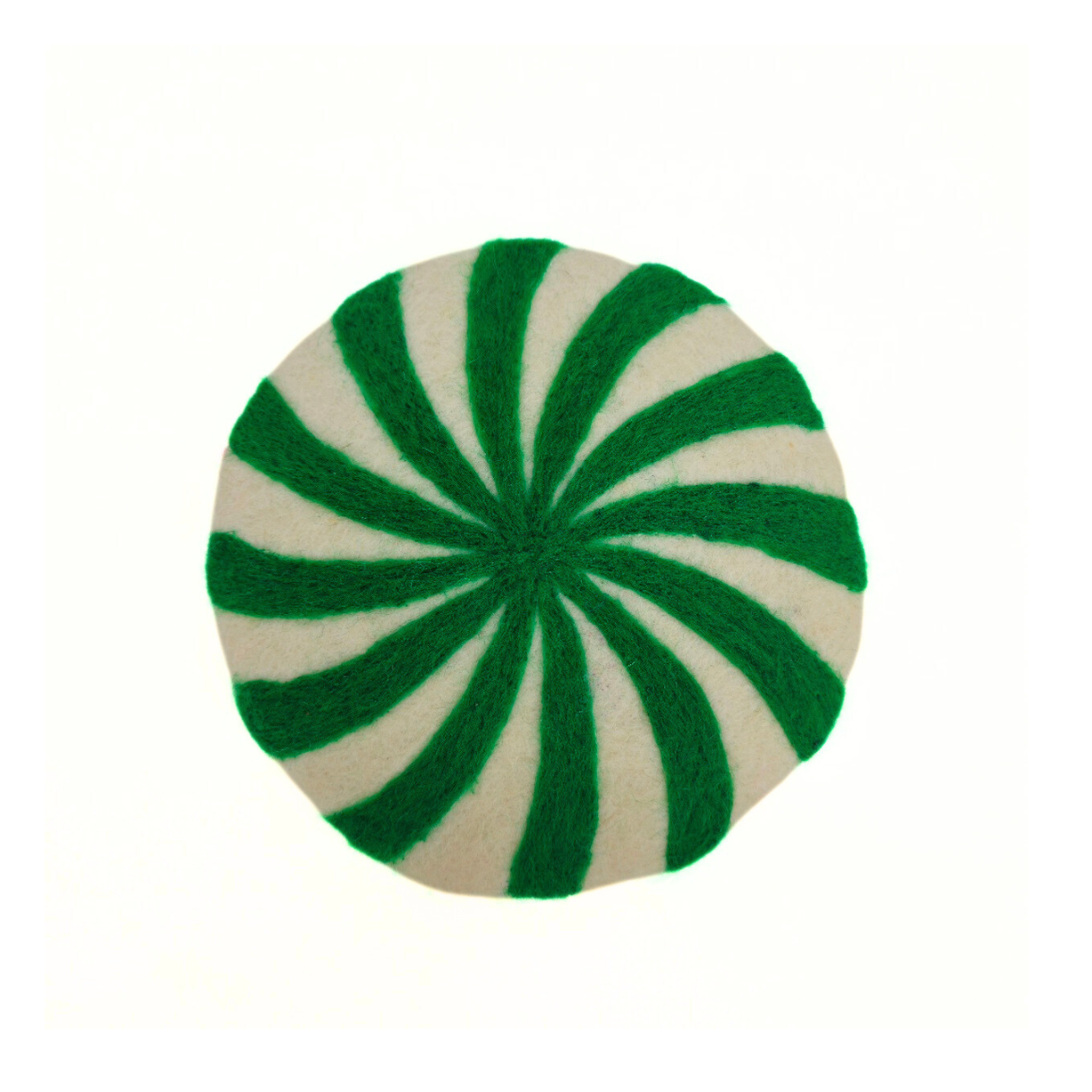 Needle Felted Swirl Trivet-Set Of 2Pcs.