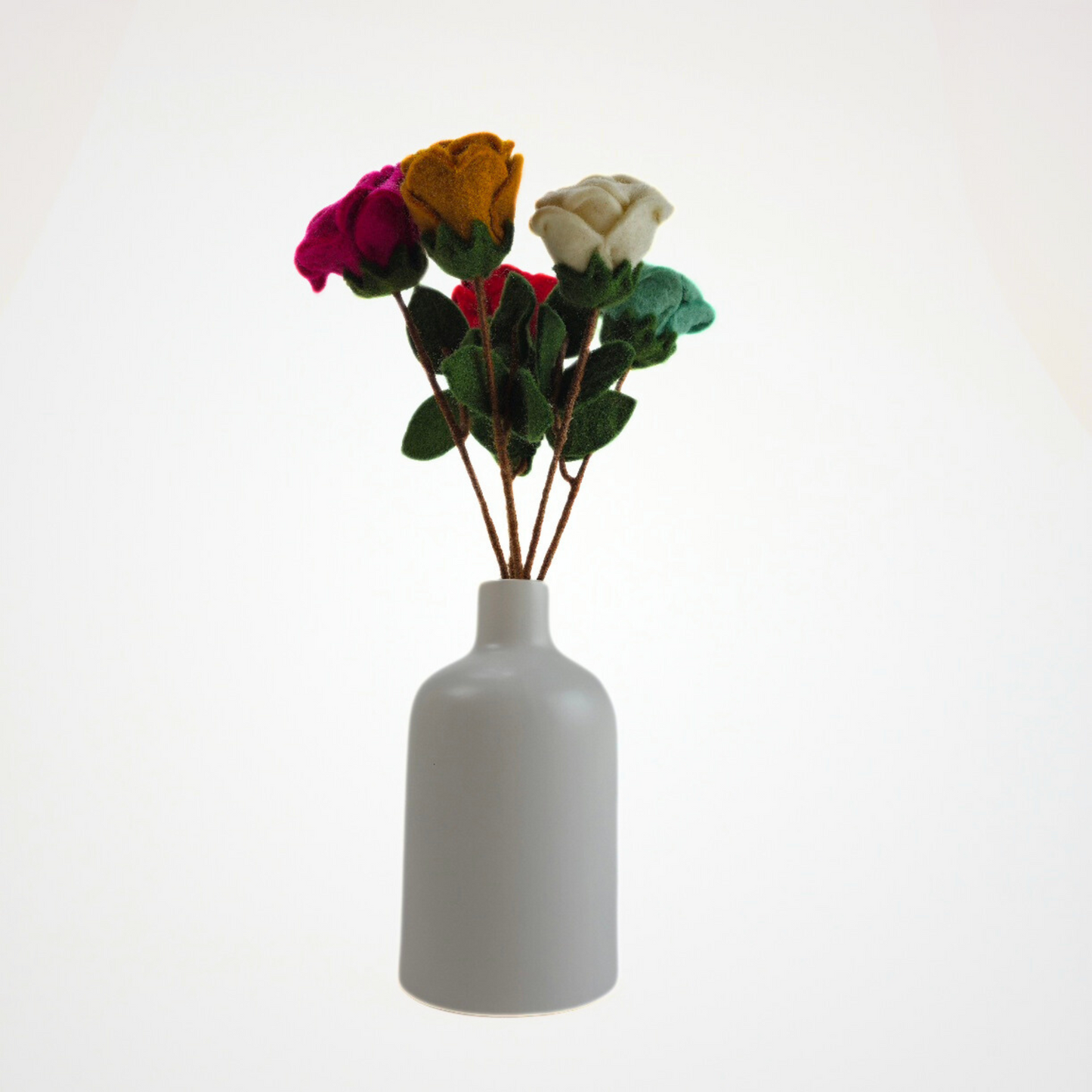 Hand Felted Rose Flower
