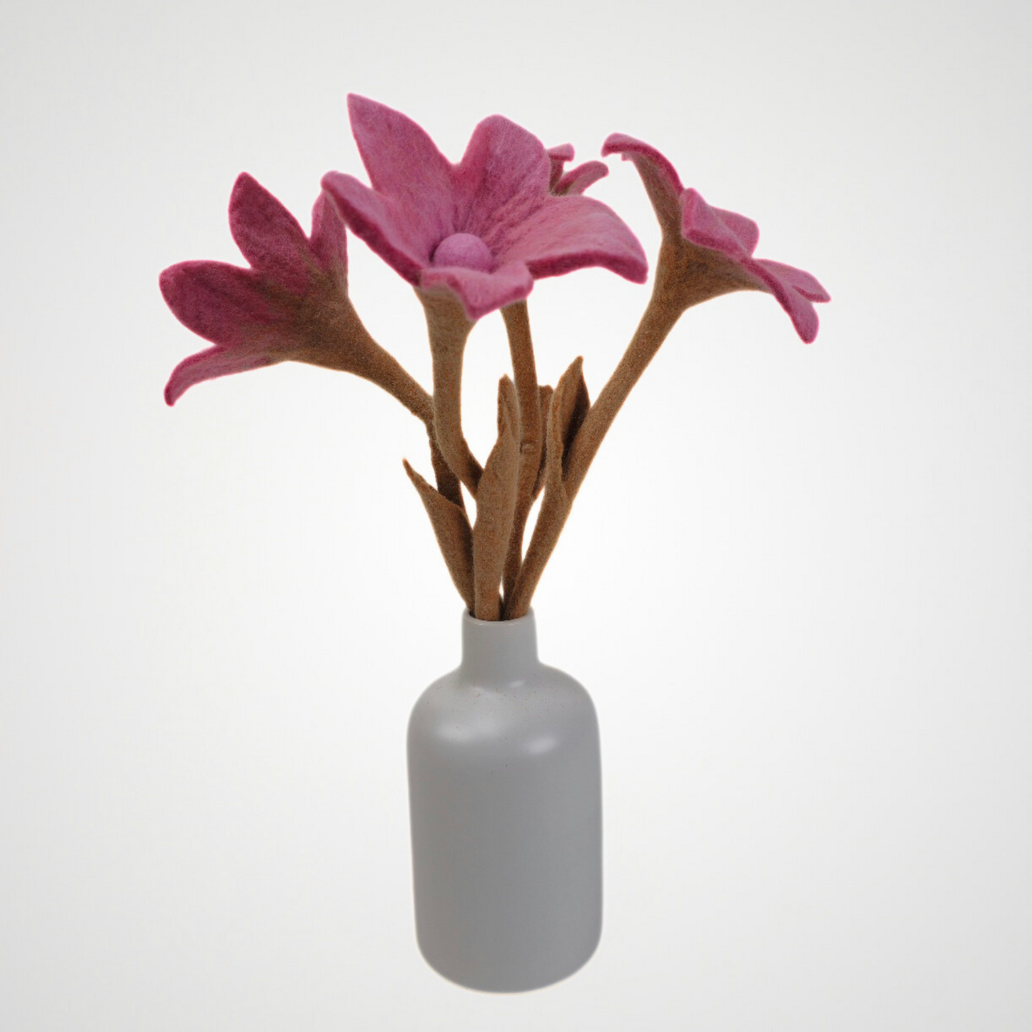 Hand Felted Baby Pink Lily Flower