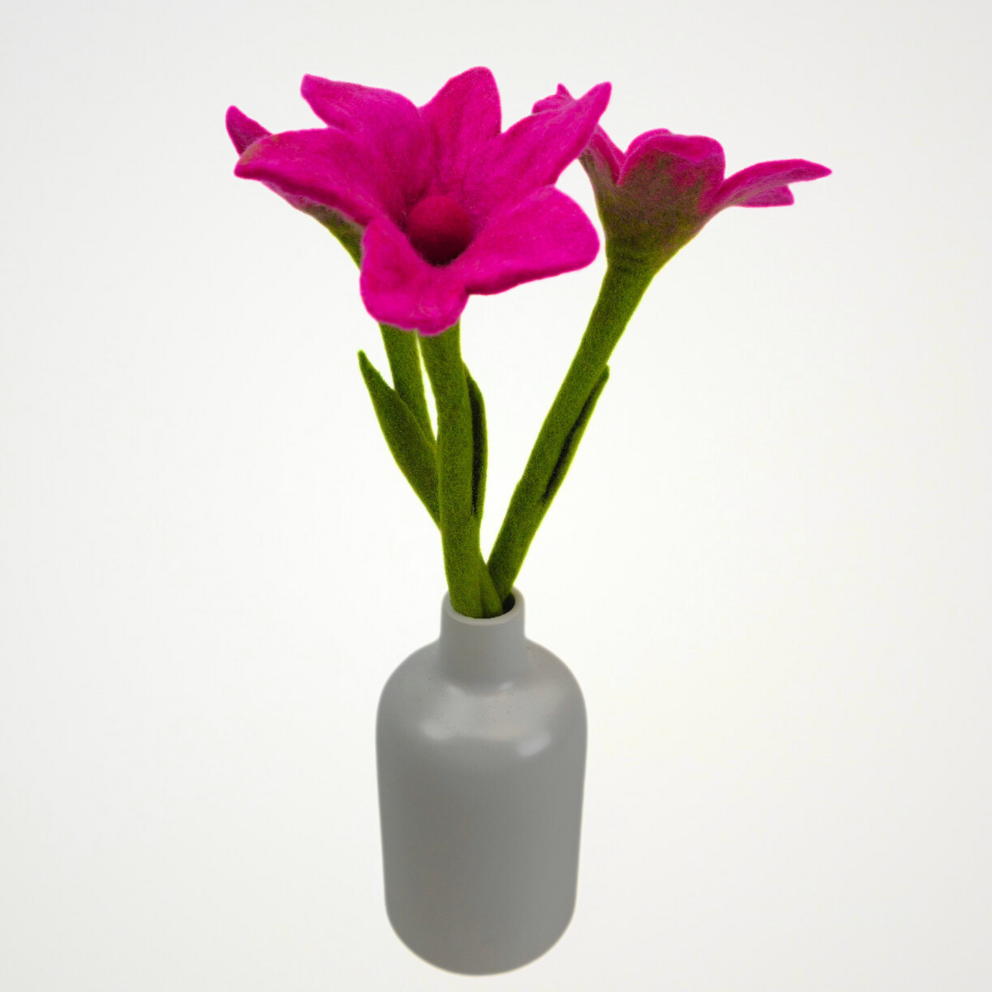 Hand Felted Fuchsia Lily Flower