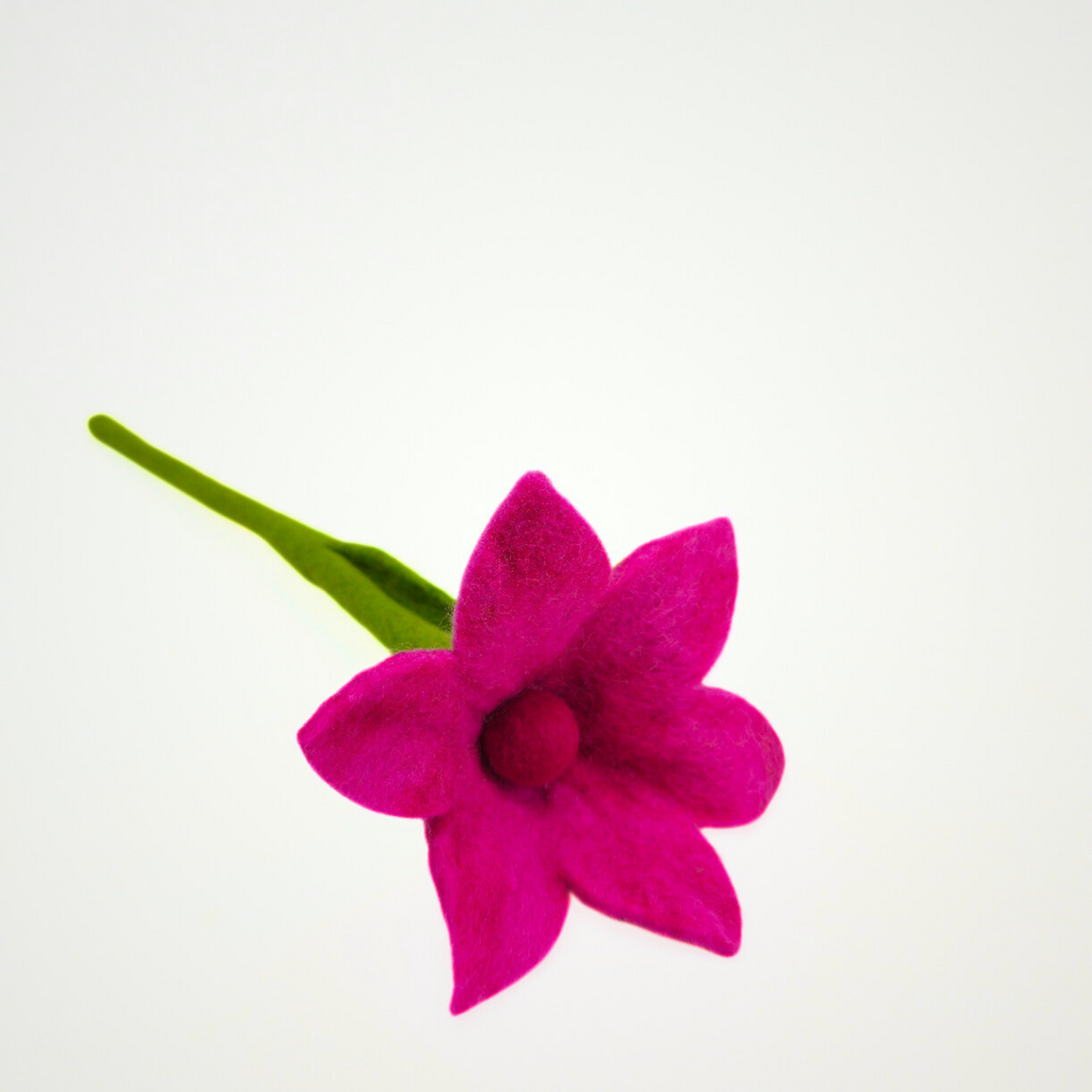 Hand Felted Fuchsia Lily Flower