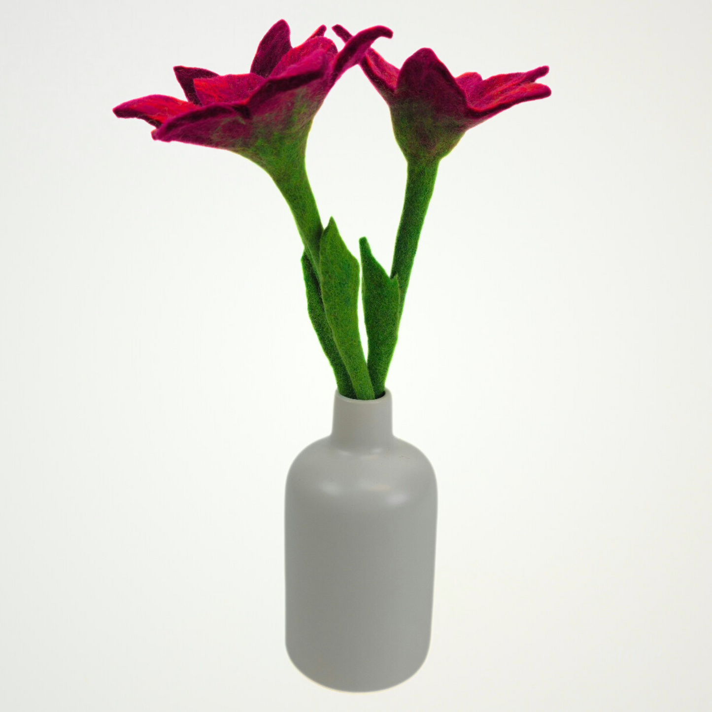 Hand Felted Maroon Lily Flower
