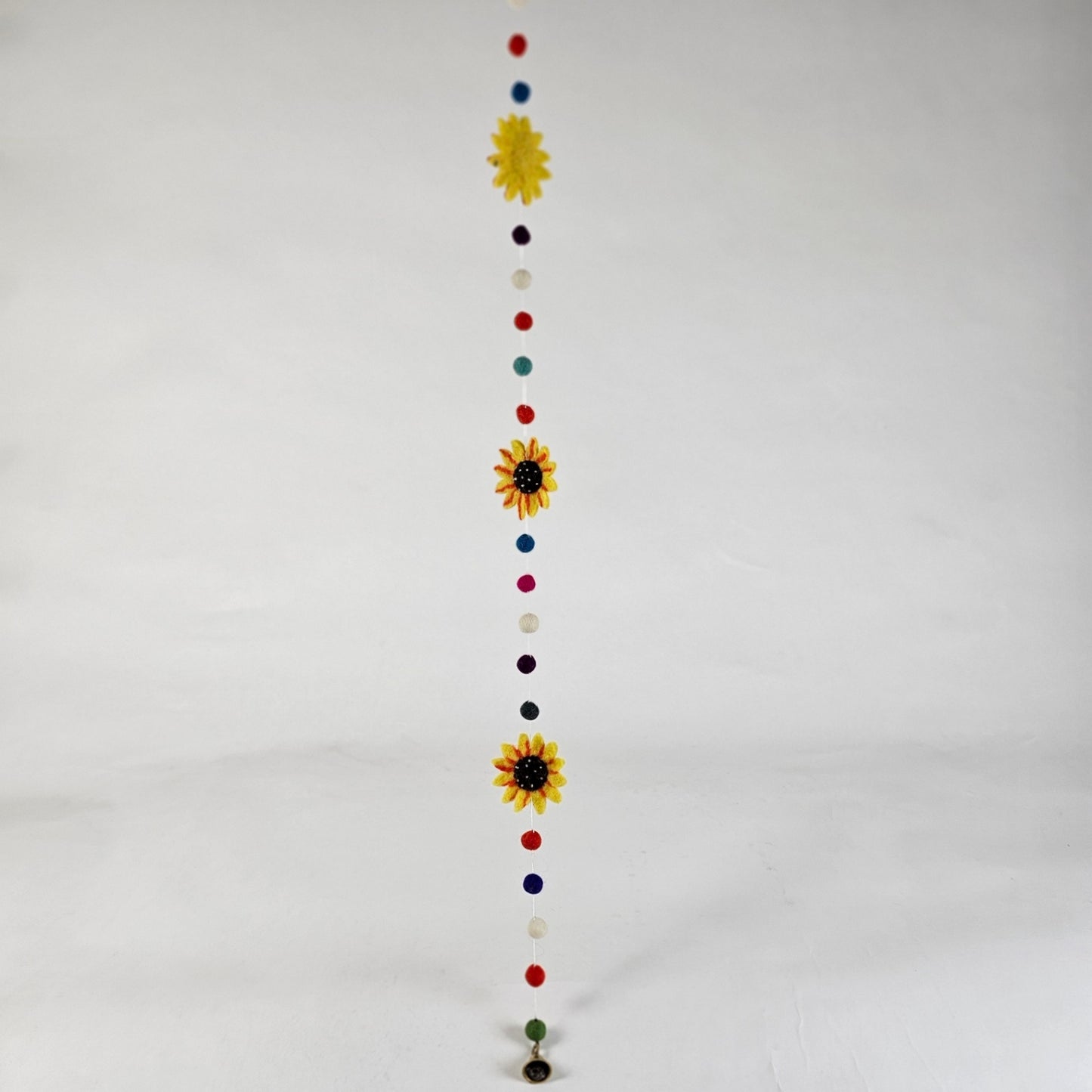 Handmade Felted Sunflowers Garland