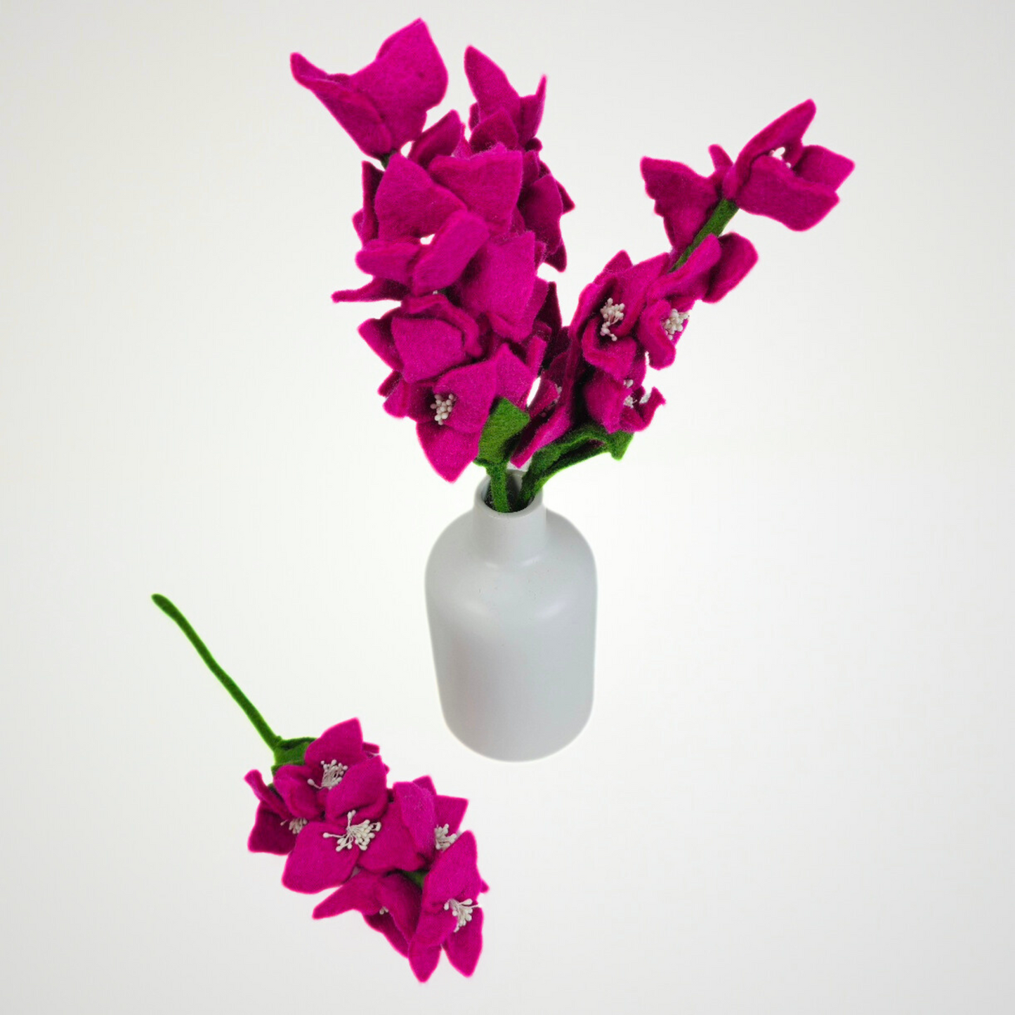 Hand Felted Bougainvillea Flower