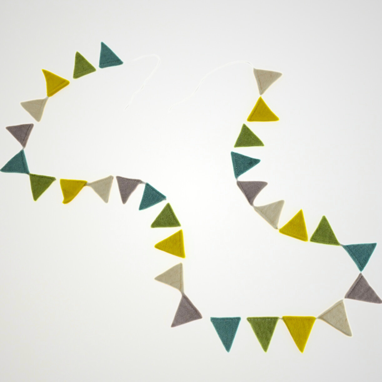 Hand Felted Triangle Garland