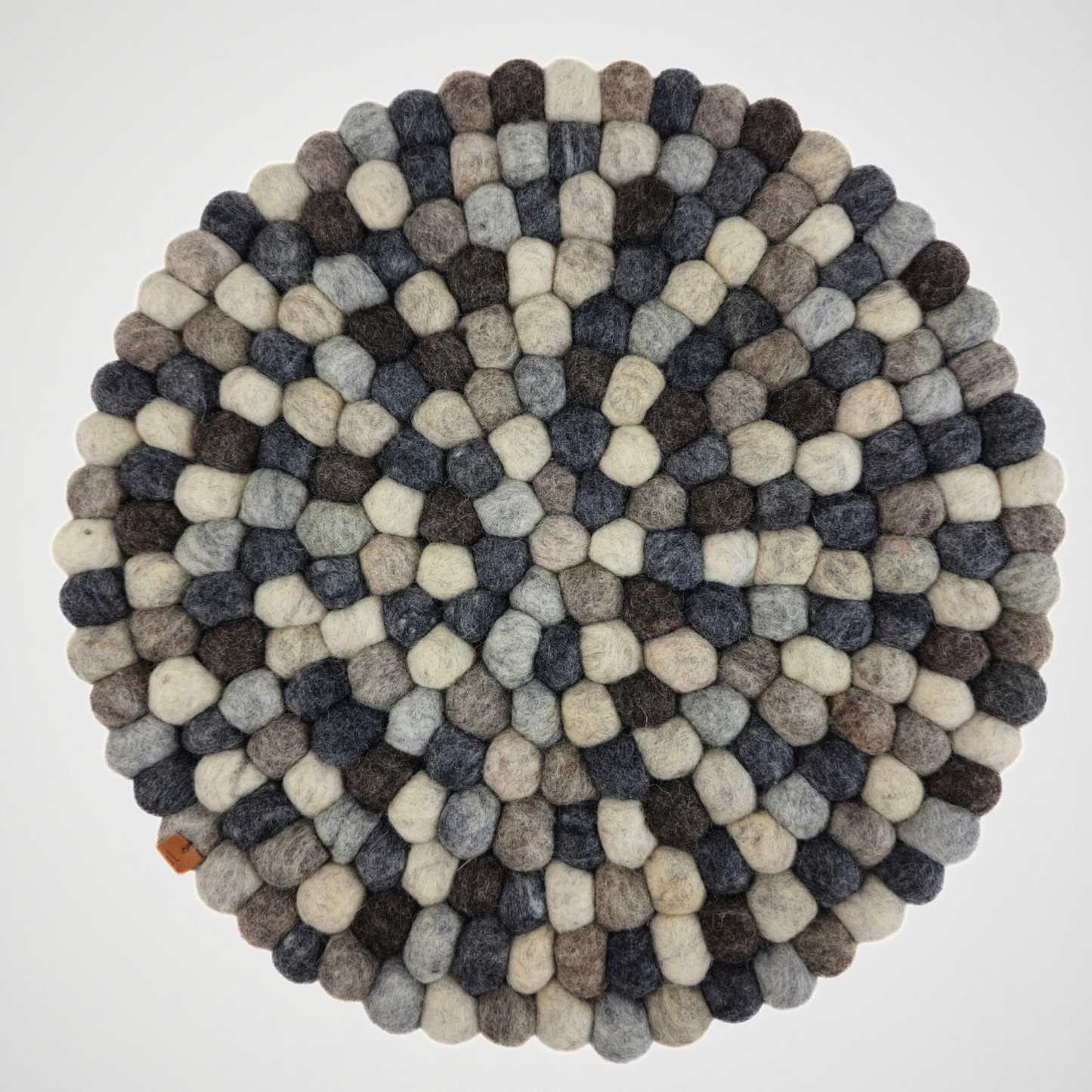 12-Inch Pom Pom Ball Round Placemat-Set Of 2Pcs.