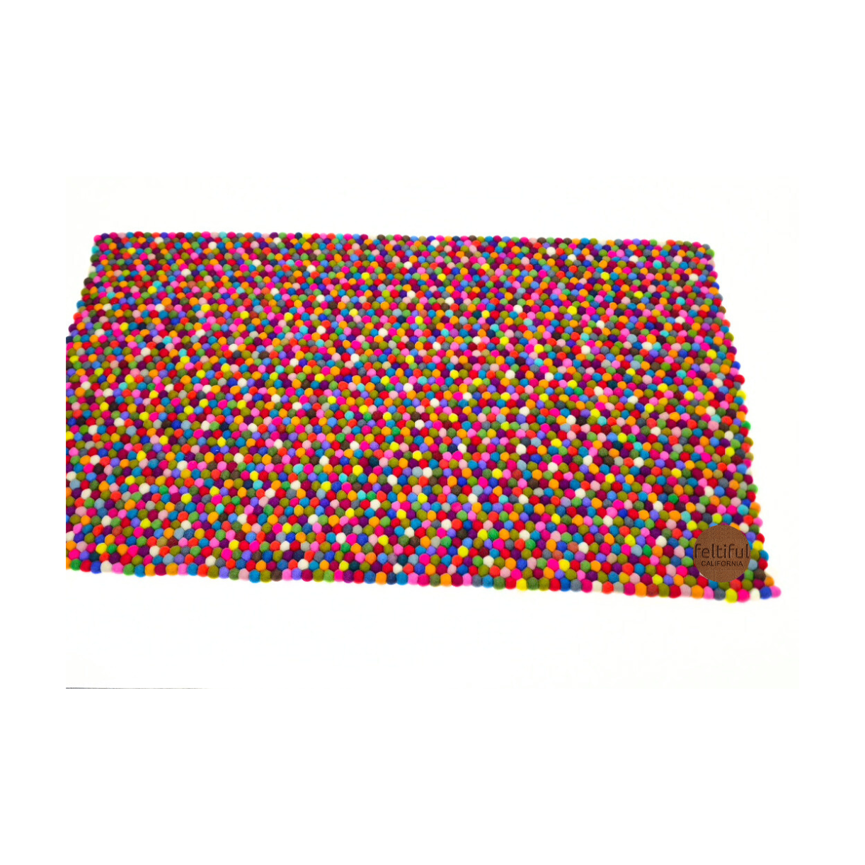 Multi-Colors Felt 36x60 Inches Rug for Home Décor