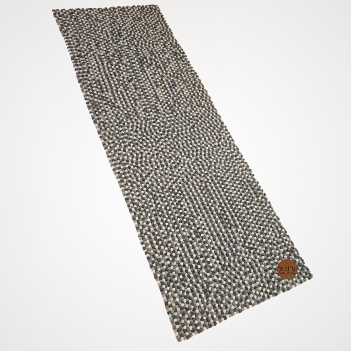 Multi-Gray Colors Felt 36x96x0.5 Inches Rug for Home Décor
