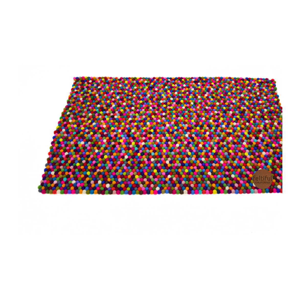 Multi-Colors Felt 36x60 Inches Rug for Home Décor