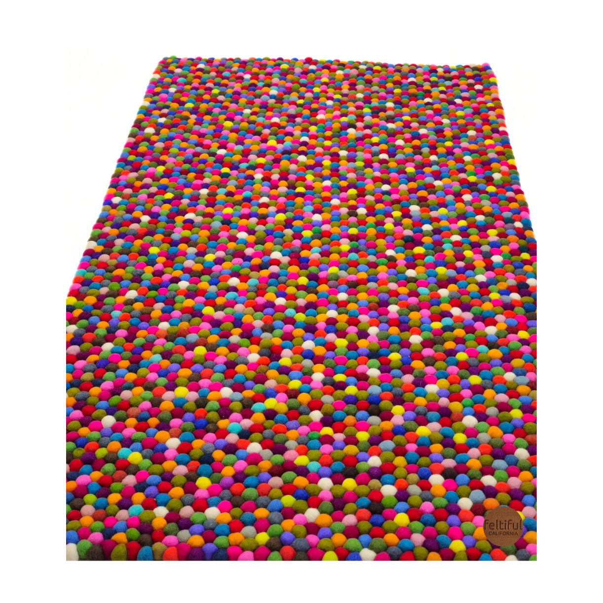 Multi-Colors Felt 36x60 Inches Rug for Home Décor
