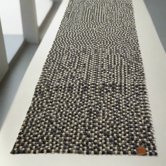 Multi-Gray Colors Felt 36x96x0.5 Inches Rug for Home Décor