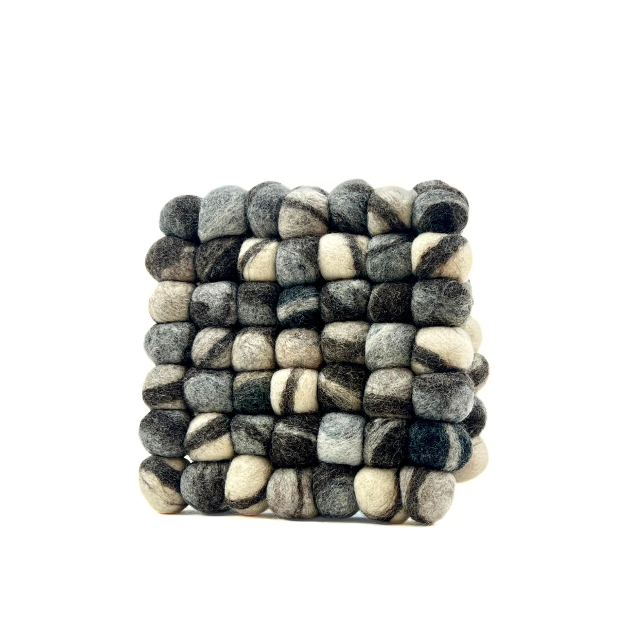 Stone Pom Pom Big Ball Trivet-Set Of 2Pcs.