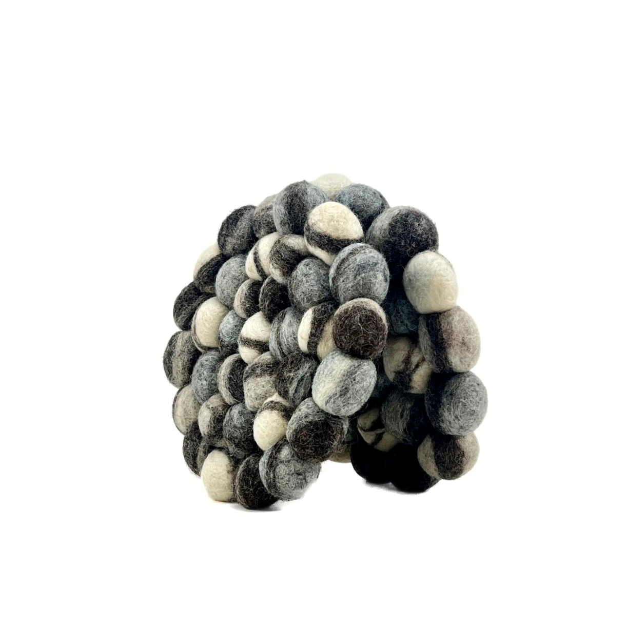 Stone Pom Pom Big Ball Trivet-Set Of 2Pcs.