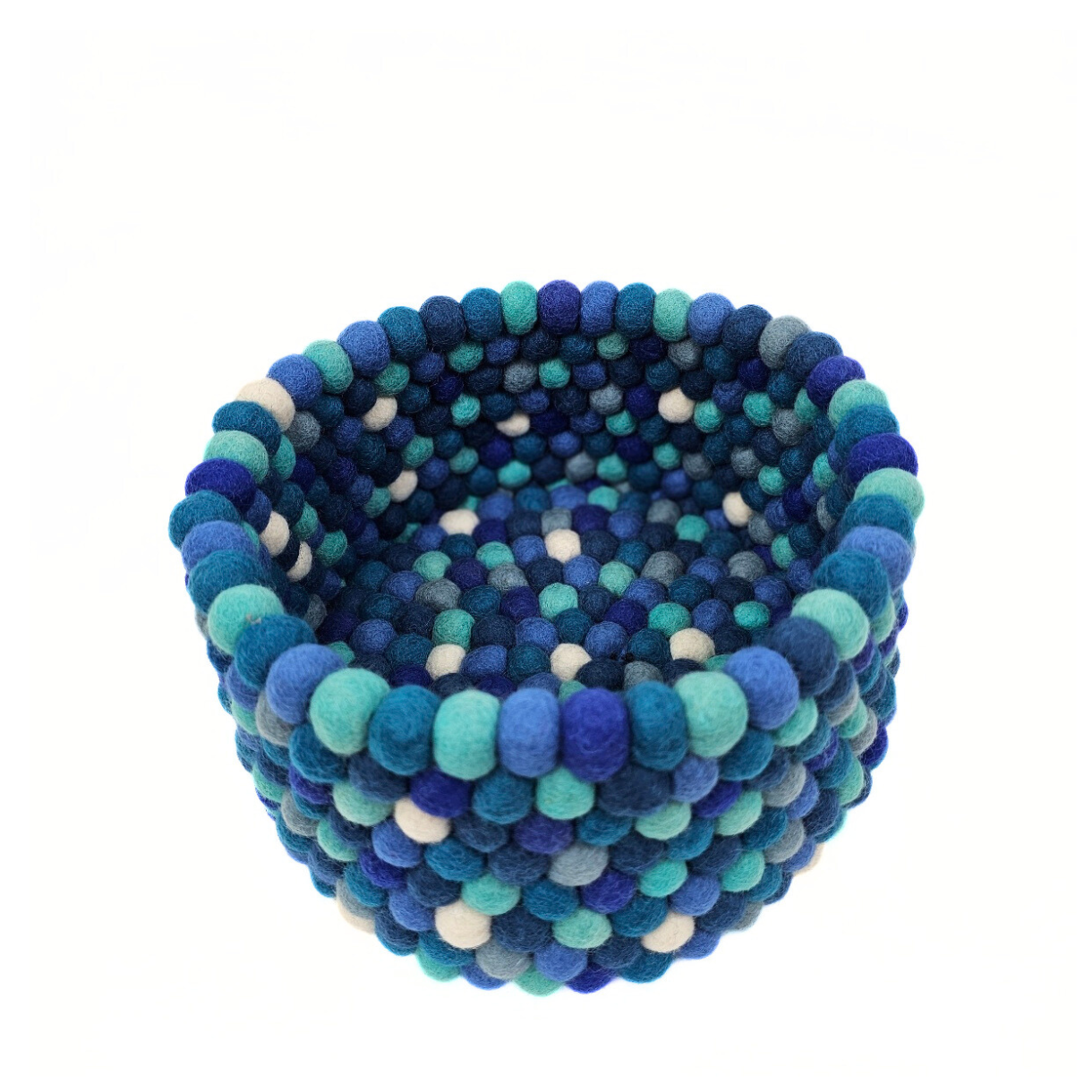 11x7 Inches Pom Pom Felt Ball Basket