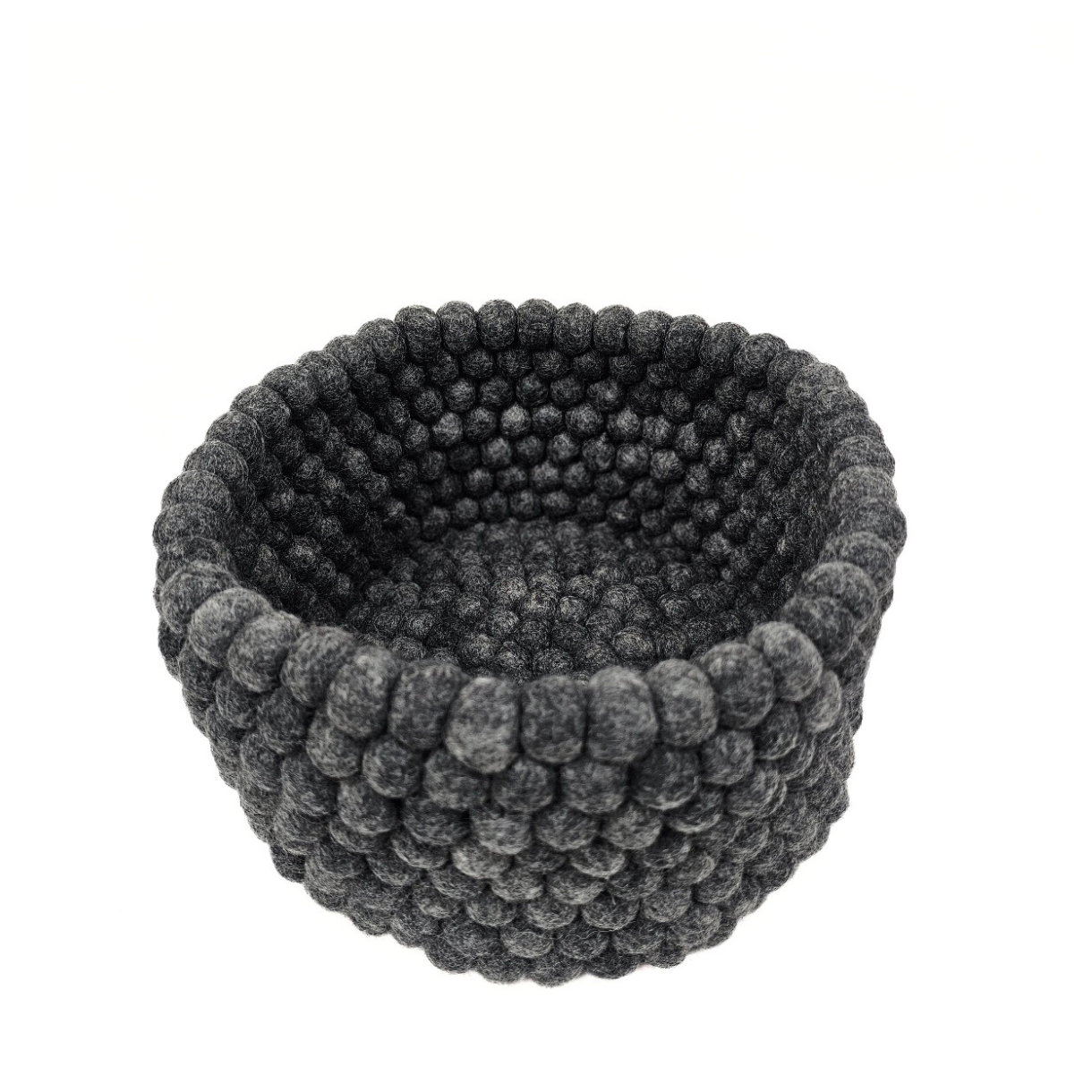 11x7 Inches Pom Pom Felt Ball Basket