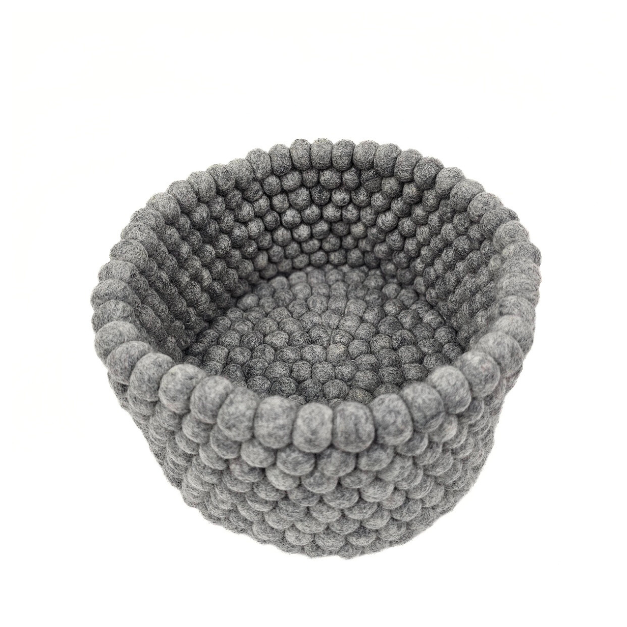 11x7 Inches Pom Pom Felt Ball Basket