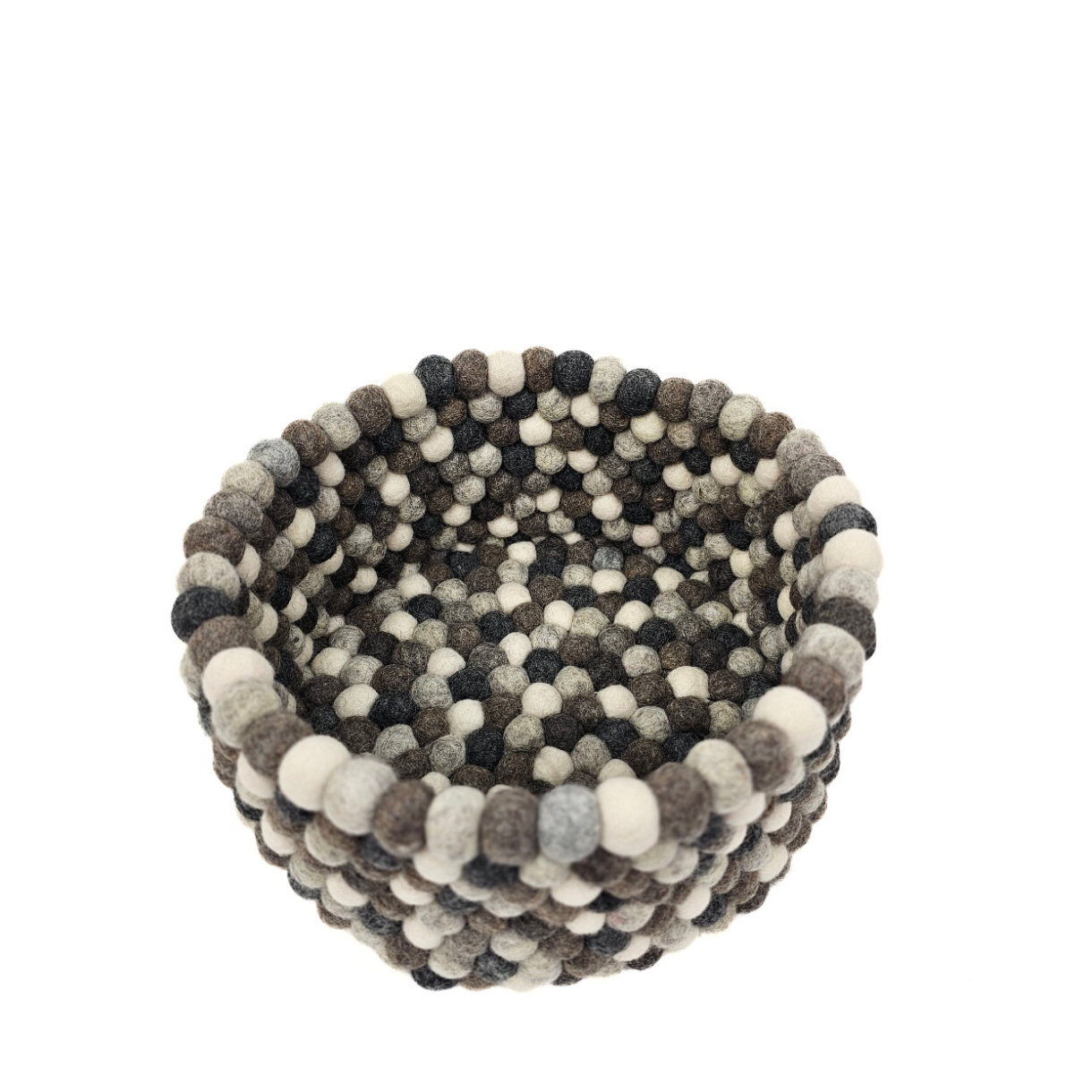 11x7 Inches Pom Pom Felt Ball Basket