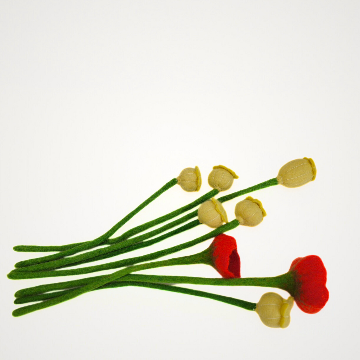 Hand Felted Eight Flowers Bouquet