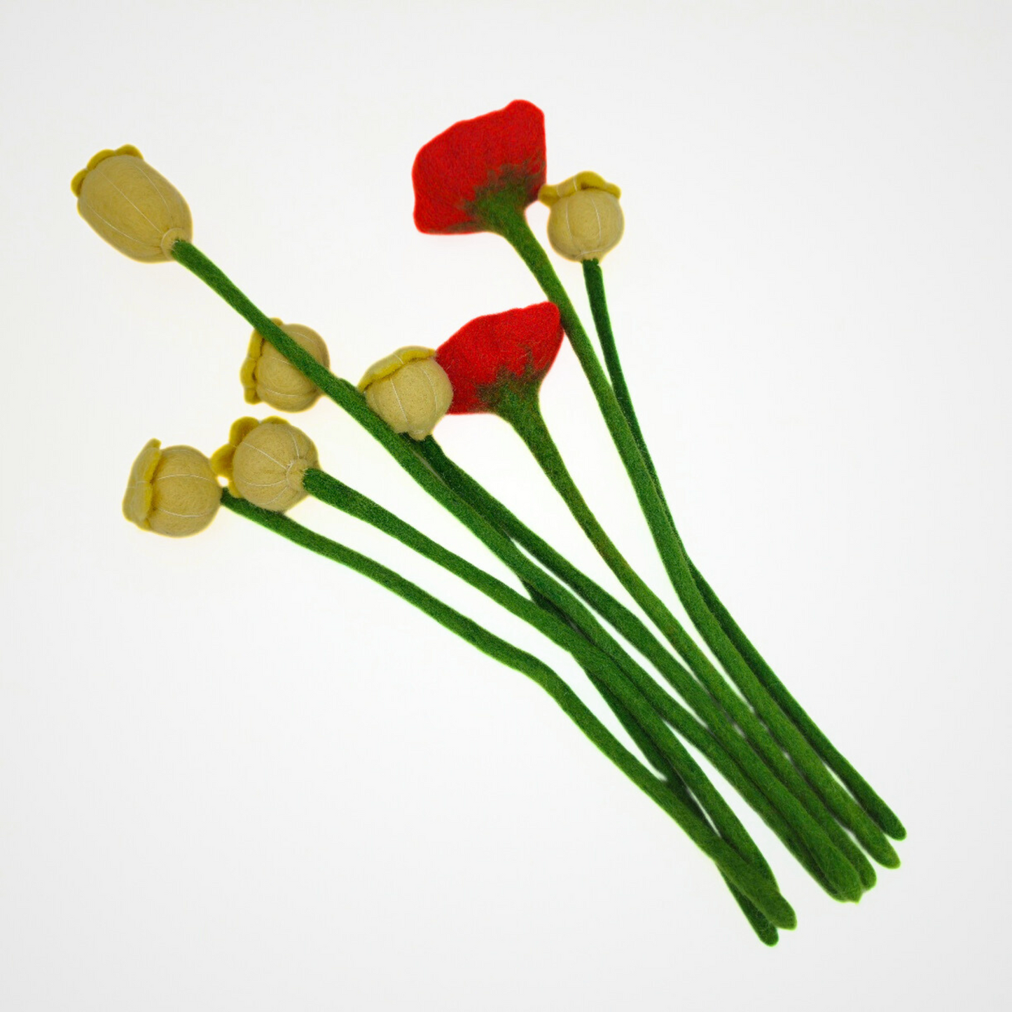 Hand Felted Eight Flowers Bouquet