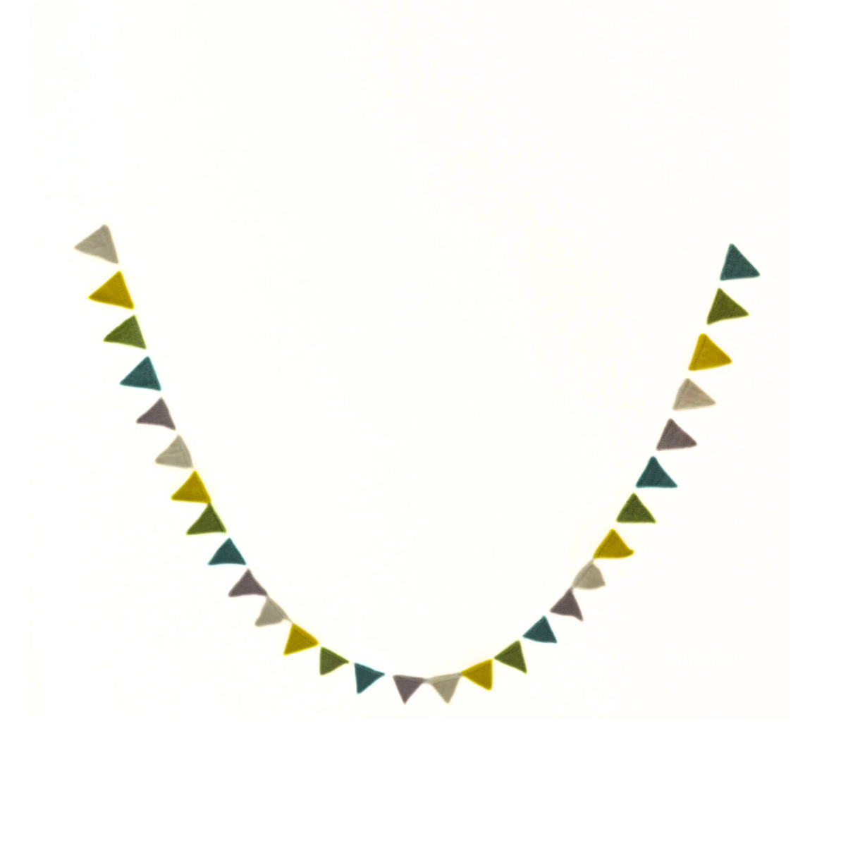 Hand Felted Triangle Garland