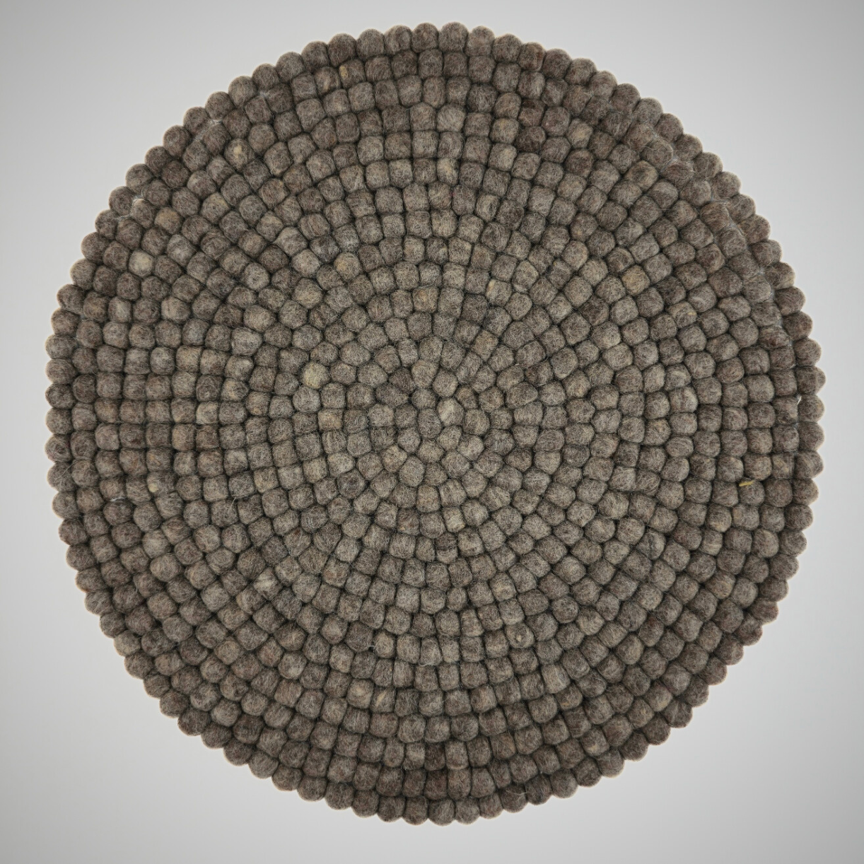 15.5-Inch Pom Pom Small Ball Round Placemat-Set Of 2Pcs.