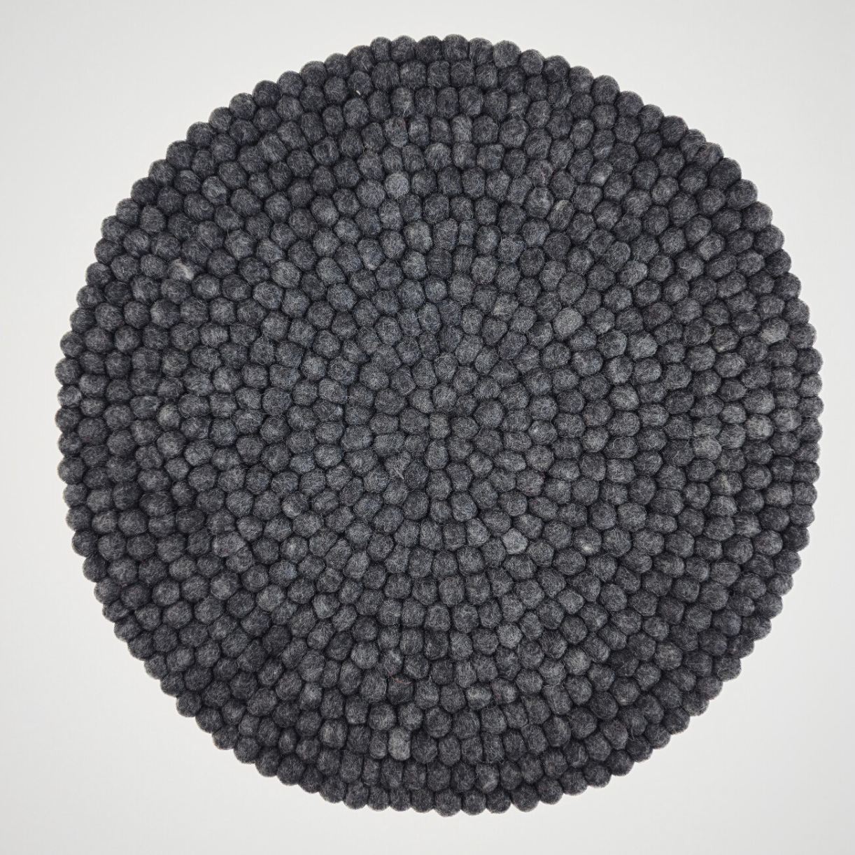 15.5-Inch Pom Pom Small Ball Round Placemat-Set Of 2Pcs.
